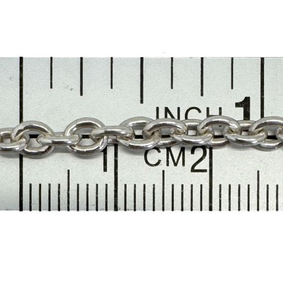 Wholesale 925 Sterling Silver Bulk Chain - 5x4mm Heavy Cable Chain (sold per foot)