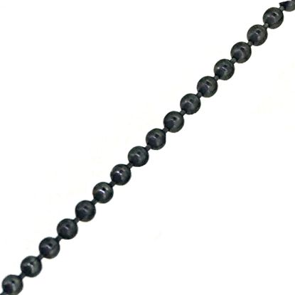 Wholesale Oxidized Sterling Silver Bulk Chain- 1.2mm Ball Chain (Sold Per Foot)