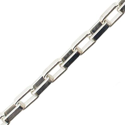 Wholesale Sterling Silver Bulk Chain - 4.5X2.5mm Heavy Long Box Chain (sold per foot)