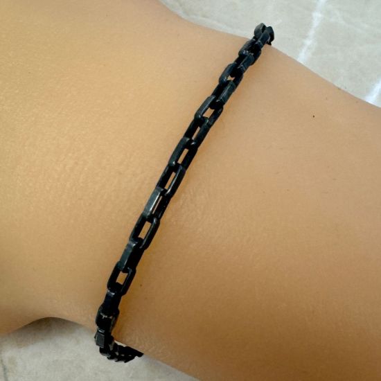 Wholesale Oxidized Sterling Silver Bulk Chain - 4.5X2.5mm Heavy Long Box Chain (sold per foot)