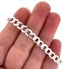 Wholesale Sterling Silver Bulk Chain - Chunky Diamond Curb Chain 7.8 X 6.2mm (sold per foot) 