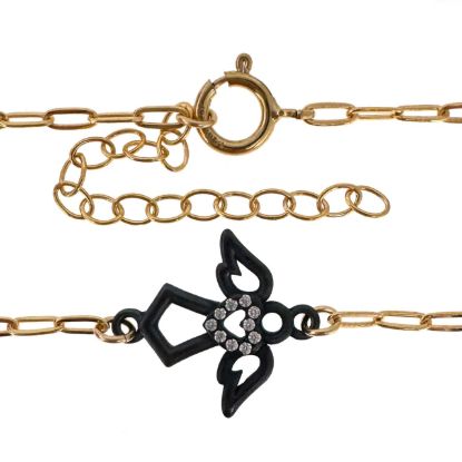 wholesale gold filled angel charm bracelet oxidized sterling silver adjustable