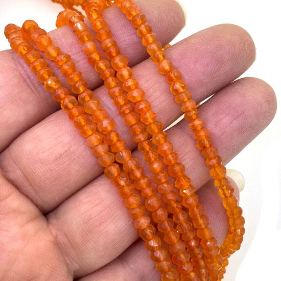Wholesale Semi Precious Genuine Carnelian Gemstone Bead Strands for Beading and Jewelry Making Genuine Gemstones