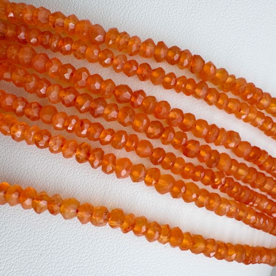 Wholesale Semi Precious Genuine Carnelian Gemstone Bead Strands for Beading and Jewelry Making Genuine Gemstones