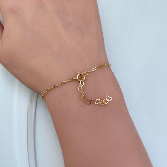 Wholesale oxidized silver heart adjustable bracelet with gold filled extender chain.