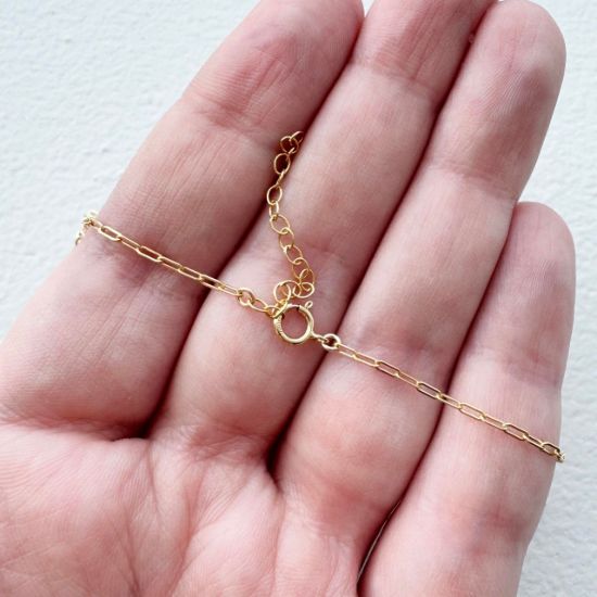 wholesale gold filled birthstone enamel chain necklace