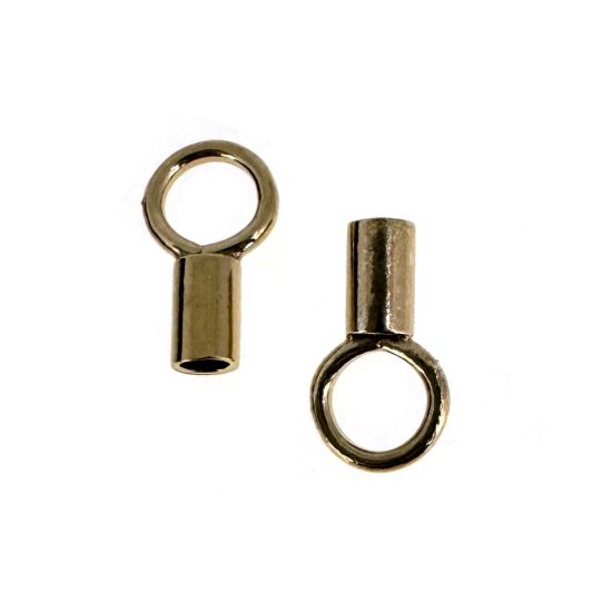 Wholesale 14K GOLD FILLED Plain Tube Ends ,Crimp Endings for Jewelry Making, Wholesale Findings
