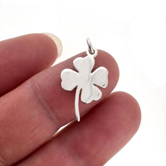 wholesale sterling silver clover charm findings for jewelry making