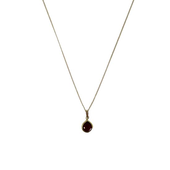 wholesale gold filled gold plated natural birthstone curb chain necklace