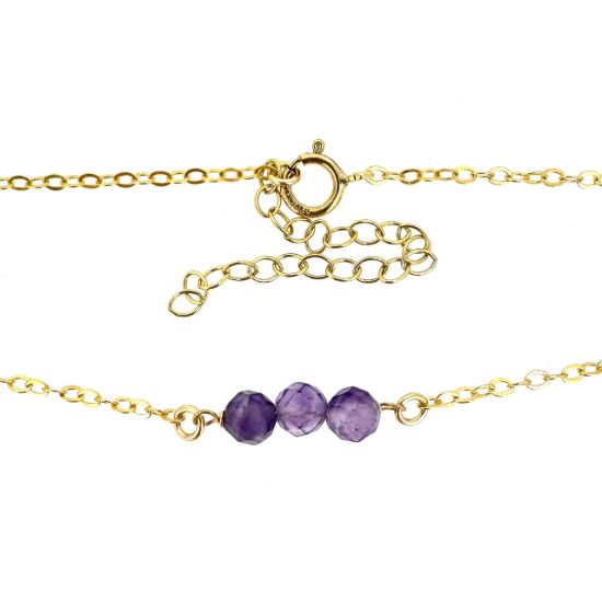 wholesale gold filled natural gemstone birthstone bracelet anklet necklace choker adjustable