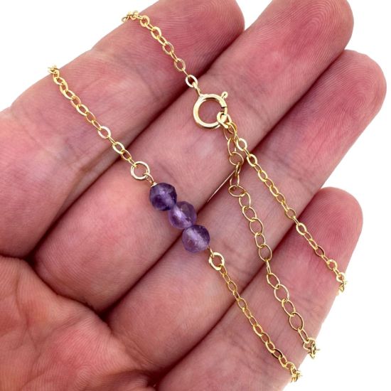 wholesale gold filled natural gemstone birthstone bracelet anklet necklace choker adjustable