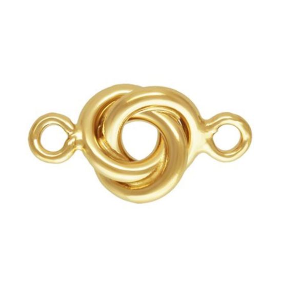 Wholesale 14K 1/20 Gold Filled Tiny Love Knot Charm Connector - 5mm(1 pc)