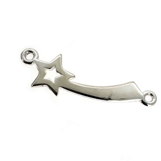 wholesale sterling silver jewelry star connector charms