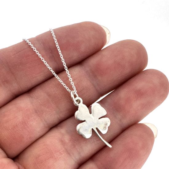 Wholesale Sterling Silver Clover Charm Necklace