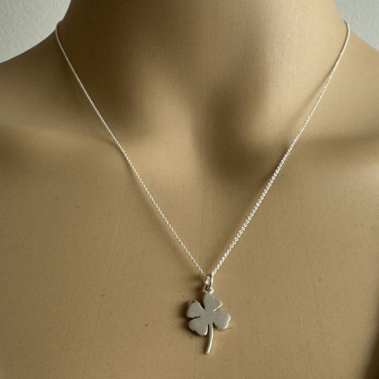 Wholesale Sterling Silver Clover Charm Necklace
