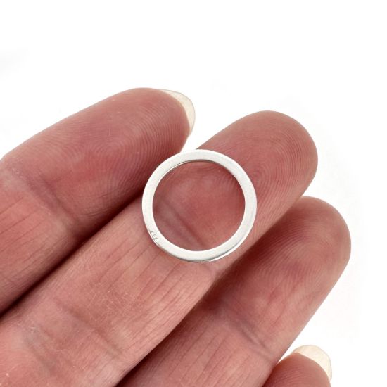 Wholesale Sterling Silver 14mm Circle Closed Jumpring Charm  for Jewelry Making