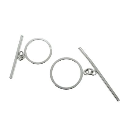 925 sterling silver round loop toggle set wholesale