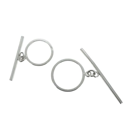 925 sterling silver round loop toggle set wholesale