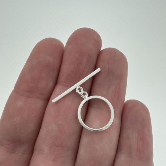 925 sterling silver round loop toggle set wholesale