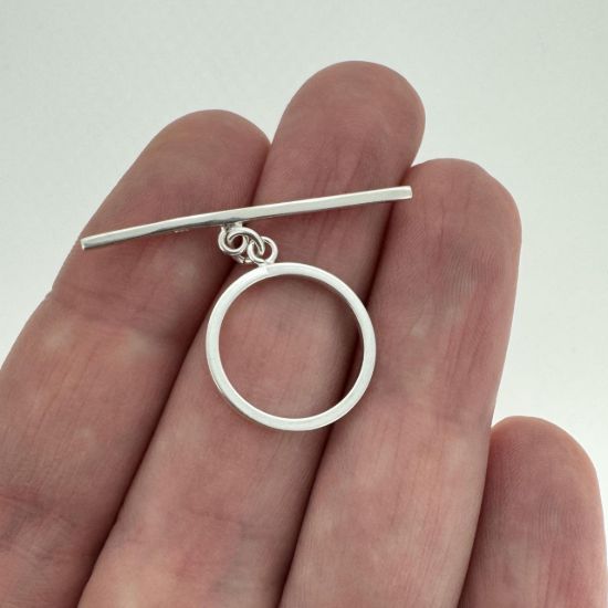 925 sterling silver round loop toggle set wholesale