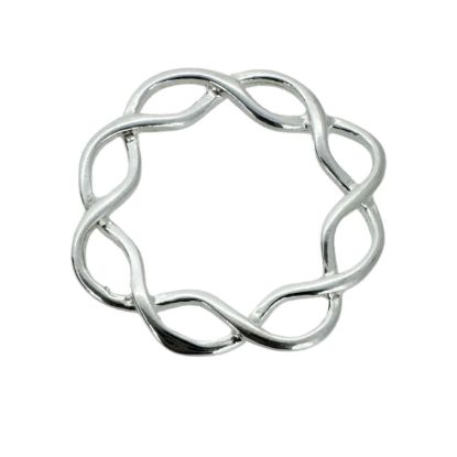 Wholesale Sterling Silver Smooth Flower Connector Charm,Charms and Pendants for Jewelry Making, Wholesale Findings