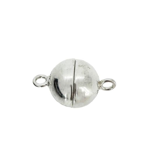 wholesale round magnetic clasp 925 sterling silver