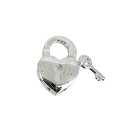 wholesale 925 sterling silver heart lock and key clasp