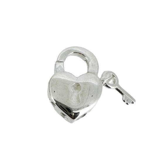 wholesale 925 sterling silver heart lock and key clasp