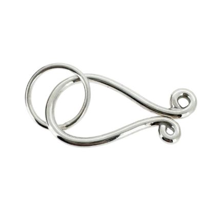 Wholesale Sterling Silver Huge Hook Clasp - 27mm (1 set)