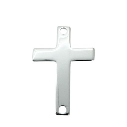 Wholesale Sterling Silver Cross Medium Charm Connector, Charms and Pendants for Jewelry Making