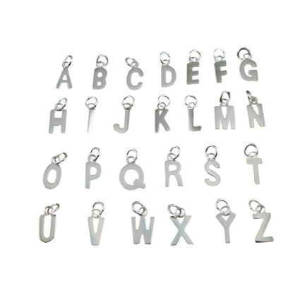 wholesale sterling silver personalized initial letter charms
