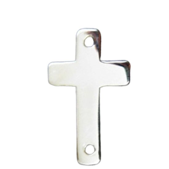 wholesale sterling silver cross connector charms
