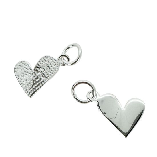 Wholesale Sterling Silver Tiny Heart Charm, Charms and Pendants for Jewelry Making, Wholesale Findings