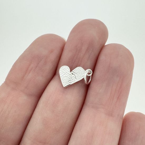 Wholesale Sterling Silver Tiny Heart Charm, Charms and Pendants for Jewelry Making, Wholesale Findings