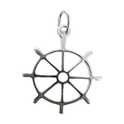 Wholesale Sterling Silver Nautical Wheel Charm, Charms and Pendants for Jewelry Making, Wholesale Findings