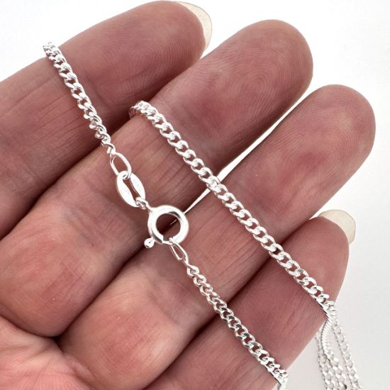 wholesale sterling silver 2mm curb chain