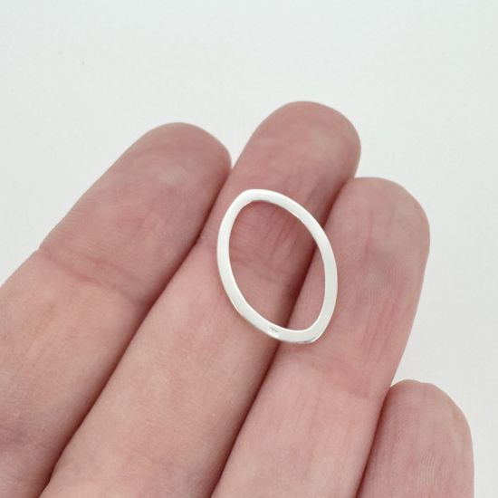 Wholesale Sterling Silver Big Oval Link Connector, Charms and Pendants for Jewelry Making, Wholesale Findings