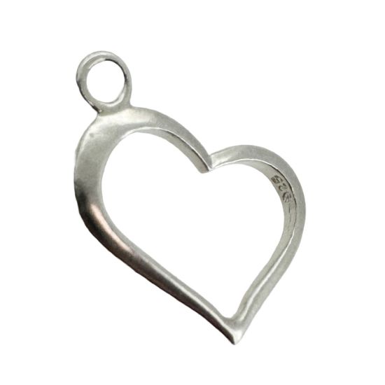 Wholesale Sterling Silver Classic Heart Charm, Charms and Pendants for Jewelry Making, Wholesale Findings