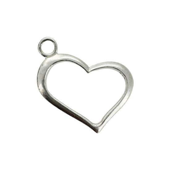 Wholesale Sterling Silver Classic Heart Charm, Charms and Pendants for Jewelry Making, Wholesale Findings