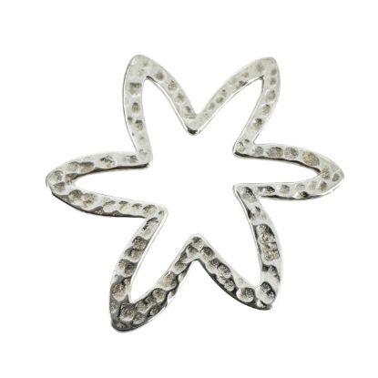 Wholesale Sterling Silver Large Flower Connector Charms and Pendants for Jewelry Making, Wholesale Findings