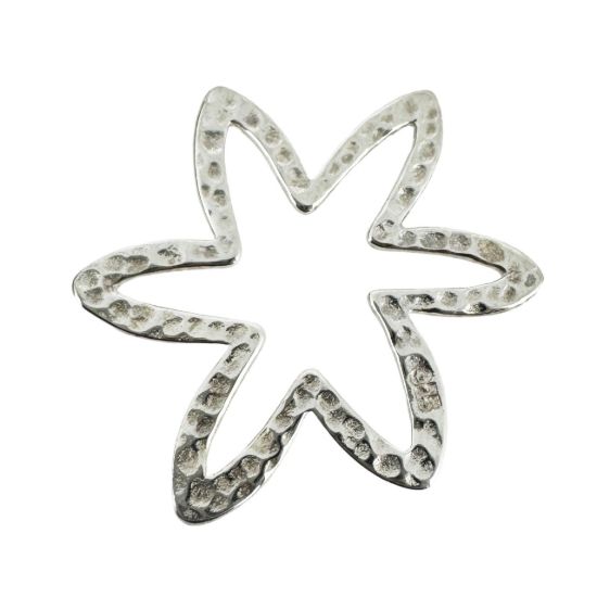 Wholesale Sterling Silver Large Flower Connector Charms and Pendants for Jewelry Making, Wholesale Findings