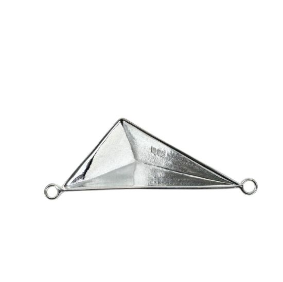 Wholesale Sterling Silver Large Triangle Pendant, Charms and Pendants for Jewelry Making, Wholesale Findings
