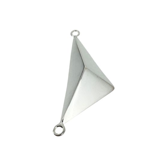 Wholesale Sterling Silver Large Triangle Pendant, Charms and Pendants for Jewelry Making, Wholesale Findings
