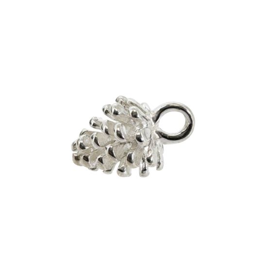 Wholesale Sterling Silver Pine Cone Charm, Charms and Pendants for Jewelry Making, Wholesale Findings