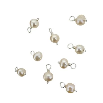 Wholesale Freshwater Pearl beads-Pink Pearl Charms 4.5 -5 mm