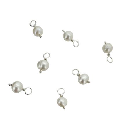 Wholesale Freshwater Pearl beads - White Pearl Charms 4.5-5mm