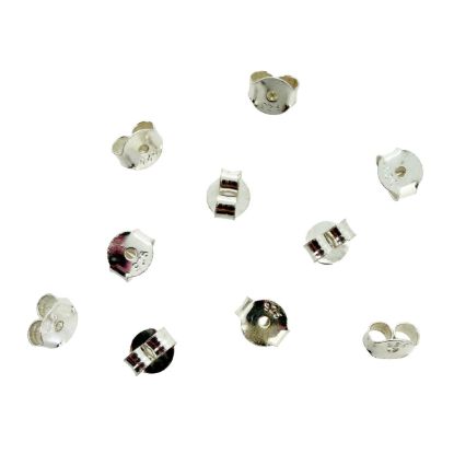 Wholesale Sterling Silver Butterfly Back Earnuts for Jewelry Making, Wholesale Earwire and Findings