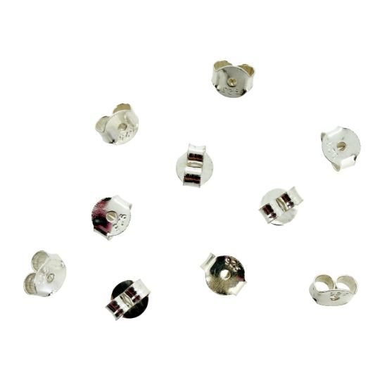 Wholesale Sterling Silver Butterfly Back Earnuts for Jewelry Making, Wholesale Earwire and Findings
