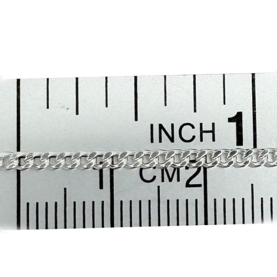 wholesale sterling silver 2mm curb chain for jewelry making