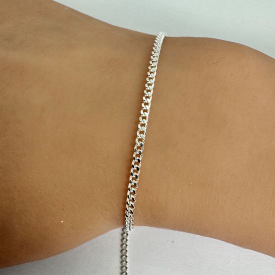 wholesale sterling silver 2mm curb chain for jewelry making